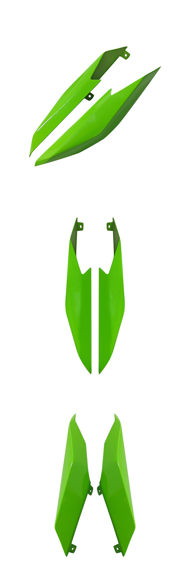 Applicable Kawasaki ZX-4R ZX-25R/SE ZX-4RR rear tail aft fairing spoiler aft wing fitting