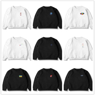 Little Red Book Round Neck Sweatshirt Men's Spring and Autumn Hot 2023 New Fashion Brand Hood Long Sleeve Loose All-match Boys' Top