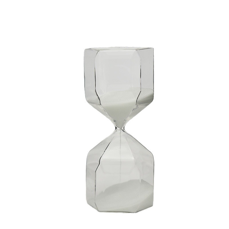 Temporizador de reloj de arena hexagonal creativo estilo moderno decoración de moda 15 minutos reloj de arena de vidrio fábrica directa image 7