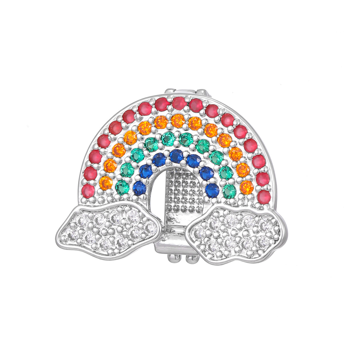 5g Weight Jewelry Accessories Jewelry Making Type Accessories Classification 1 Piece Quantity Copper Material Four Leaf Clover, Rainbow, Bow Knot Pattern All Seasons Season Plating Design Shiny Style 1 Piece Copper Four Leaf Clover Rainbow Bow Knot Jewelry Accessories 1