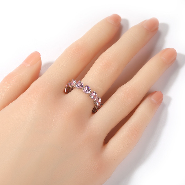 fashionable ring with stone with zircon hip-hop style