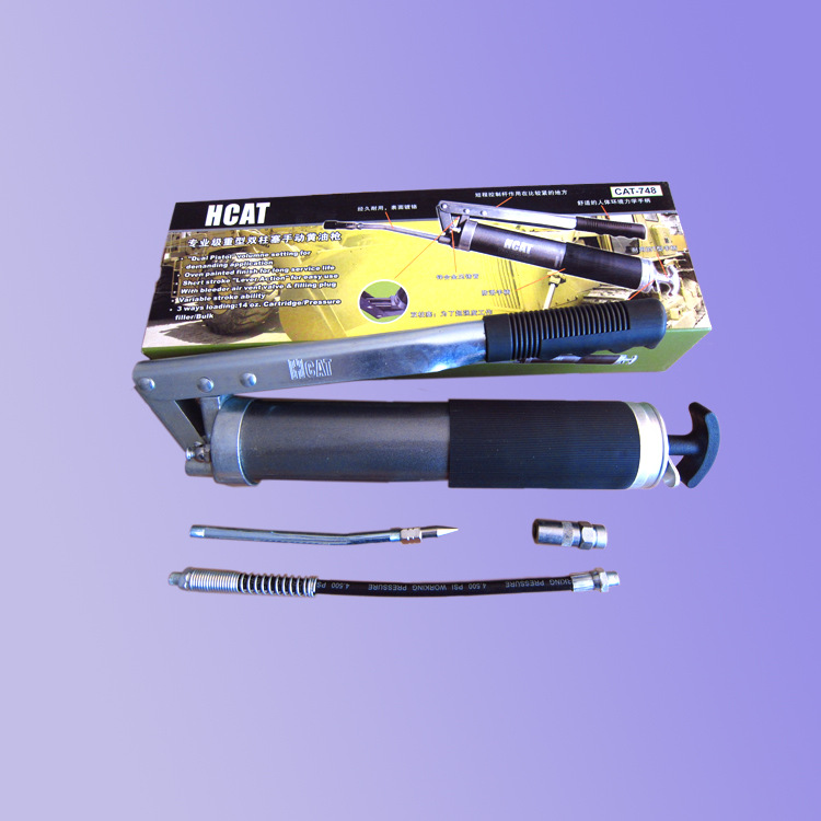 高档重型手动黄油枪双压杆专业汽车机械黄油枪500CC