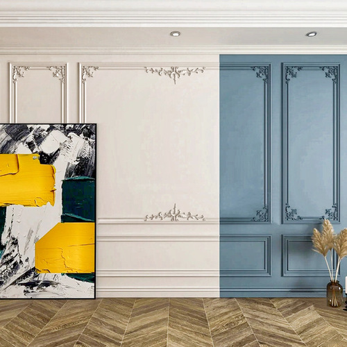 PU Line, French-style Light Luxury TV Background Wall Ceiling Trim Molding Corner Flowers, Imitation Gypsum Line Decorative Frame Strips—Wholesale