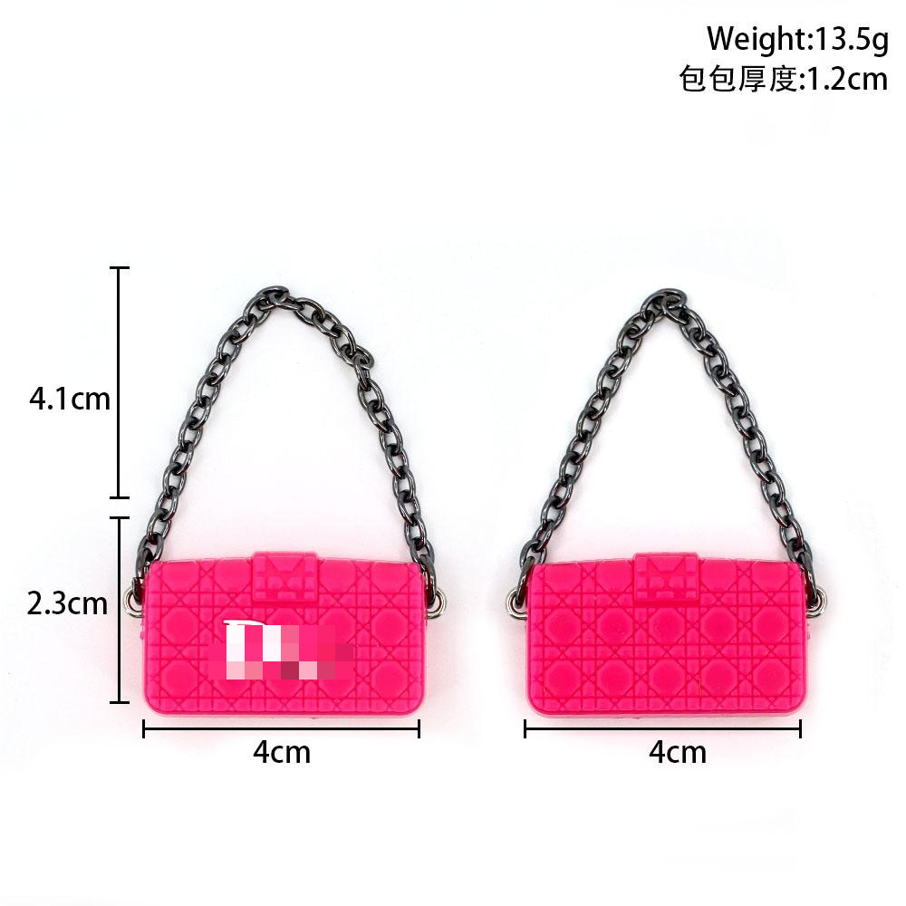 Dollhouse mini muñeca casa pequeña bolsa BJD bolsa de estilo de marca 6 centavos bolsa de muñeca 30 cm accesorios de muñeca