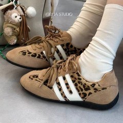 章若楠同款跑道方程式赛车鞋2025新款薄底红色德训鞋女鞋子