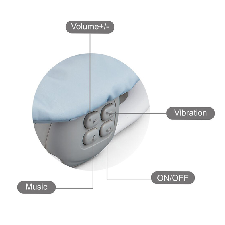 Baby multifunktionaler Klappschaukelstuhl Baby Musik Vibrationssitz Neugeborenenwiege Projektion einstellbar beruhigende Liege_voghion.com