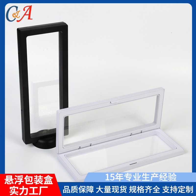 230*90 pluma Suspensión de plástico transparente caja de embalaje visual 3D reloj tijeras Wenwan película de succión caja