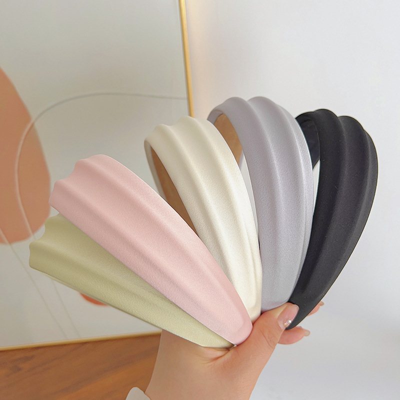 Solid Color Pattern Basic Simple Style Classic Style Women's Solid Color Cloth Hair Band