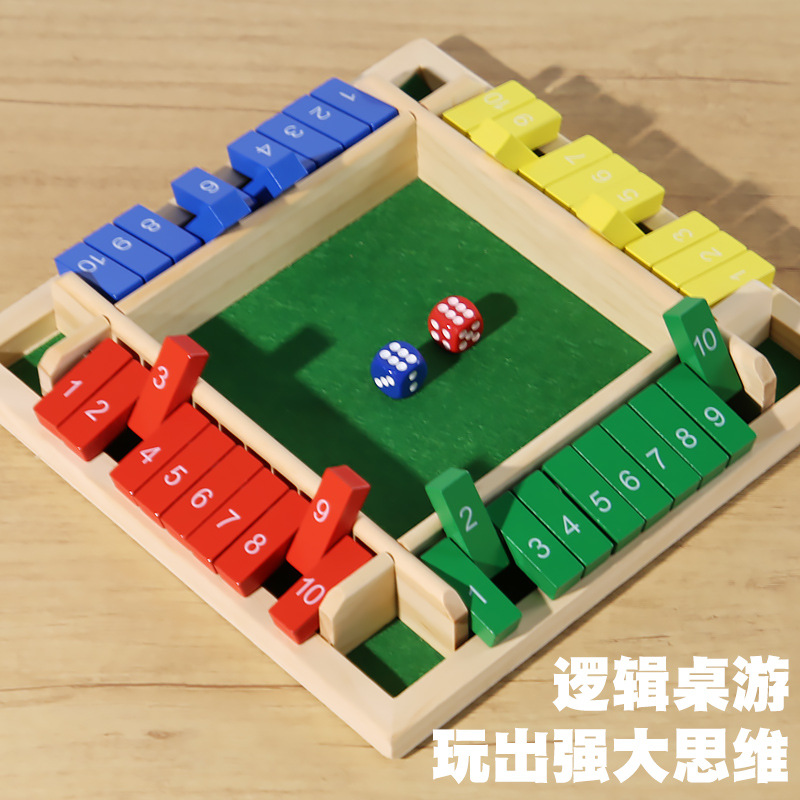 Juego de flop de cuatro lados, fiesta de bar, ocio, juego interactivo, juguetes digitales, juegos de mesa para padres e hijos para niños, orden de vino