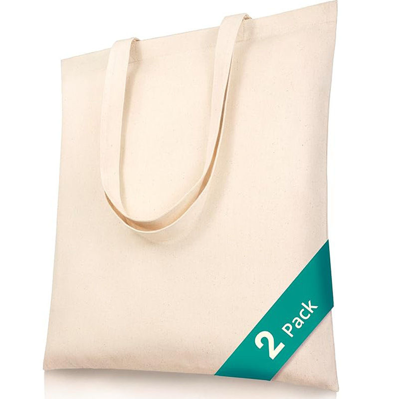 Blank Canvas Tote Bag Bulk 100% Pure Cotton with Handle for Crafts Canvas Handbag