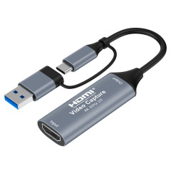 工場直販 USB3.0 ダブルヘッド Type-C キャプチャカード 携帯電話 コンピュータ ゲーム ライブ録画 HDMI 高解像度キャプチャ