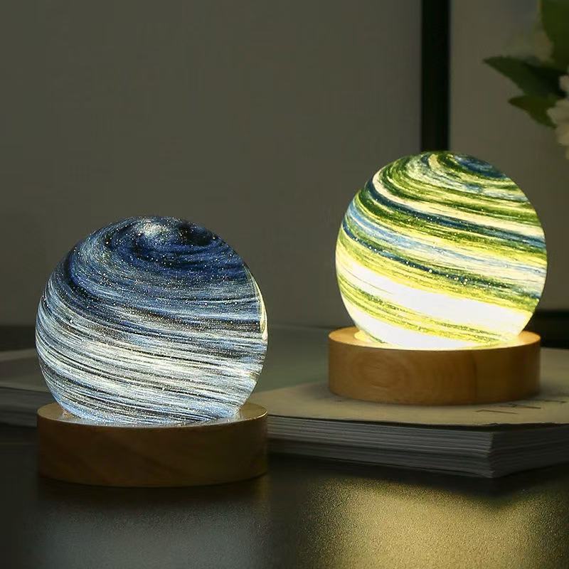 クールな宇宙星空灯星小夜灯睡眠夜用ロマンチックな雰囲気学生寮地球夜灯|undefined