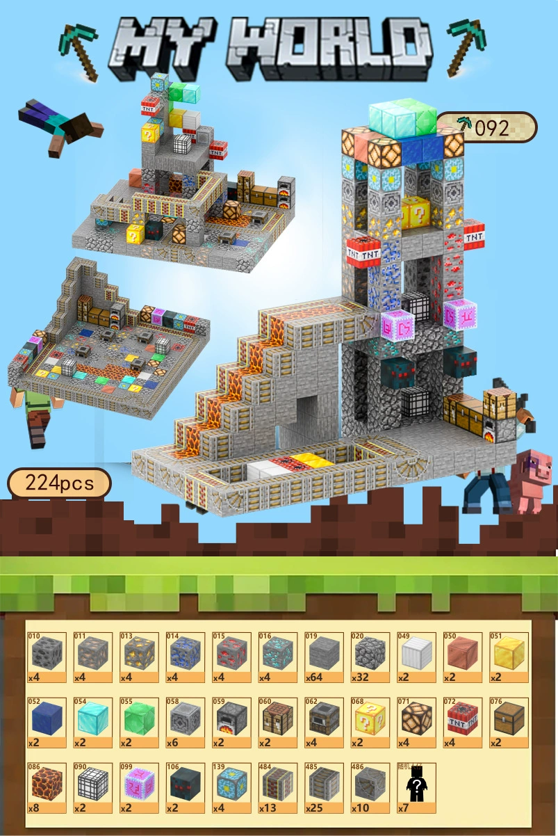 Магнитный маленький конструктор для мальчиков, игрушка