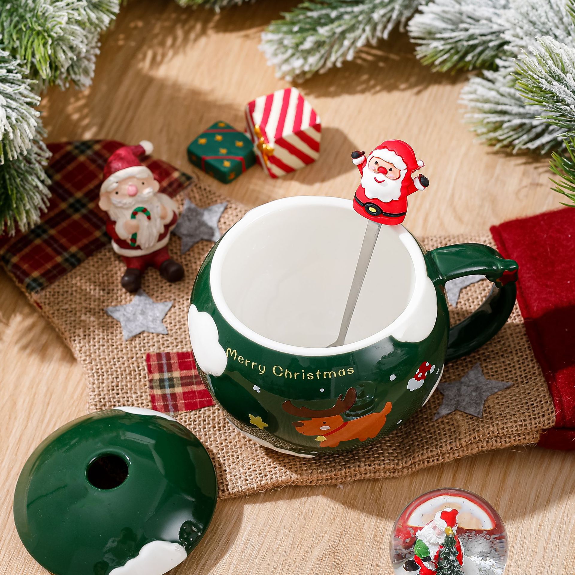 Christmas Christmas Tree Ceramics Daily Cup 1 Piece display picture 4