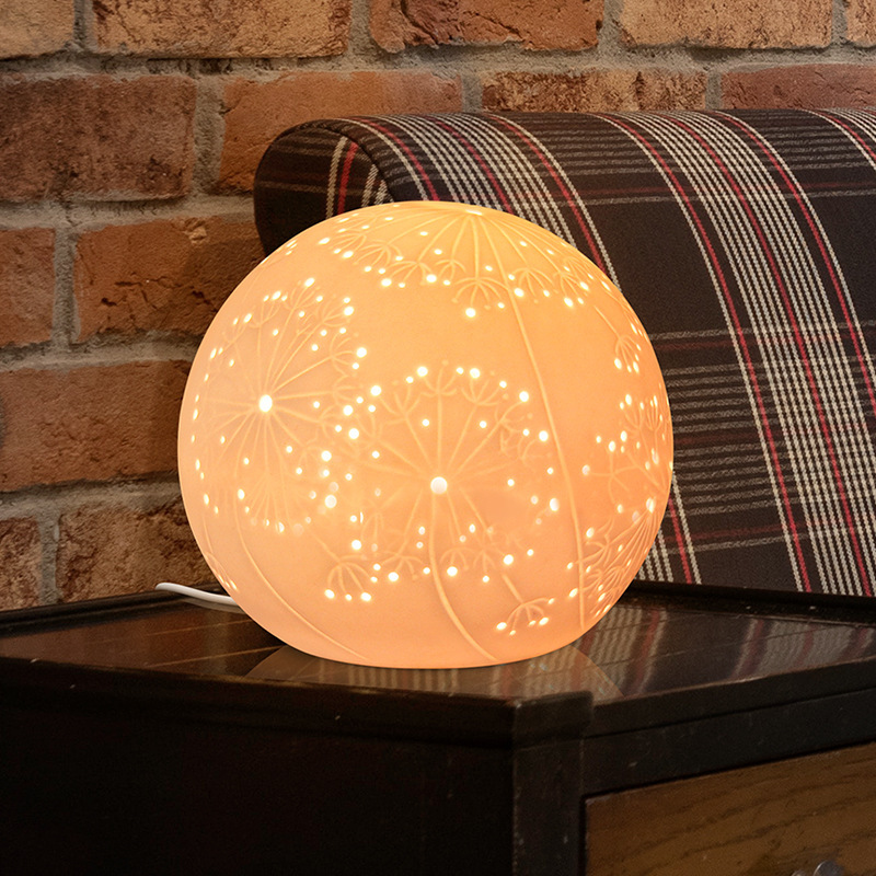 Creative round ball night light decoration wholesale ceramic table lamp dining room living room decorations ornaments crafts table lamp light luxury
