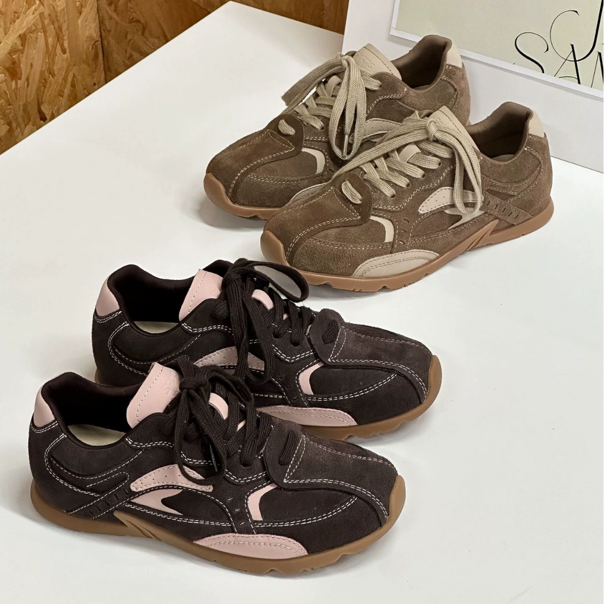 Кроссовки Forrest Gump для женщин, весна-лето 2024, новые, из натуральной кожи, дышащие, универсальные, повседневные, спортивные, в стиле «dad shoes», модные кроссовки для бега.