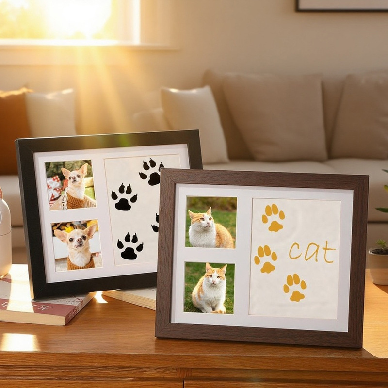 Pet Paw Print Commemorative Photo Frame Display Cat and Dog Ink Pad Colorful Hand and Foot Prints DIY Souvenir Ink Pad Set Pet Paw Print Commemorative Photo Frame Display Cat and Dog Ink Pad Colorful Hand and Foot Prints DIY Souvenir Ink Pad Set