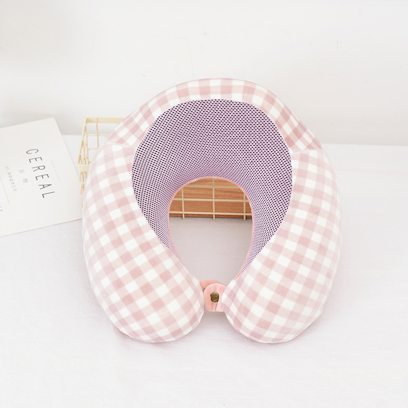 Almohada en Forma de U al por Mayor con Logotipo Personalizable, Almohada para Siesta, Almohada de Viaje para Coche, Almohada de Descanso para Avión, Almohada para Dormir de Lado