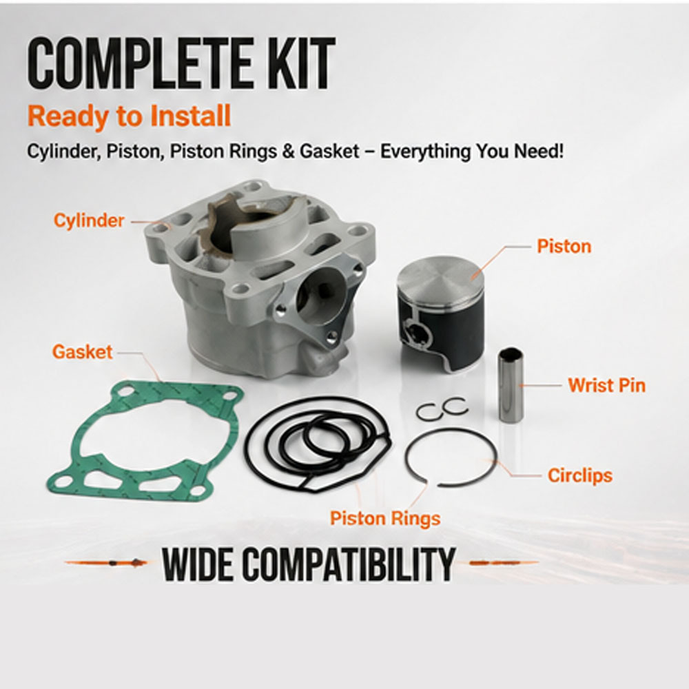 Suitable for KTM65 mid-cylinder SX XC SXS MC TC 65cc cylinder liner piston motorcycle parts
