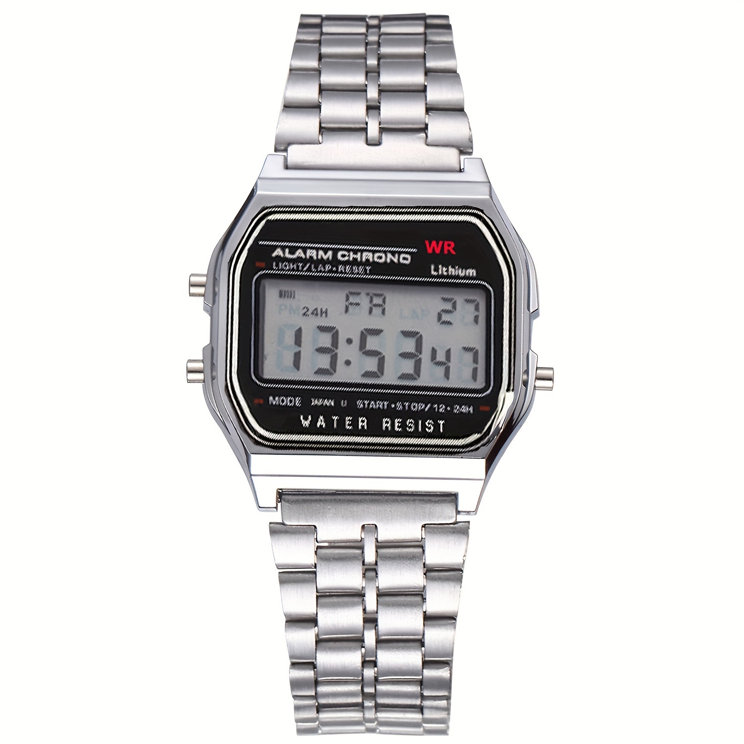 65g Weight Casual Solid Color Buckle Imitation Leather Strap Electronic Quartz Watch