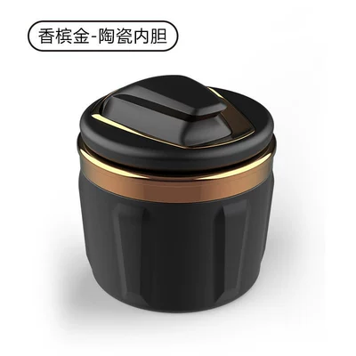 Car ashtray Car Ashtray with Cover, Creative - bmw-ceramic-ashtray-gold