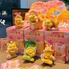 Douyin Xiaohongshuの人気モデル、同モデルのクマのうるさいブラインドボックス、トレンディな植毛樹脂、共同購入、卸売、ドロップシッピング
