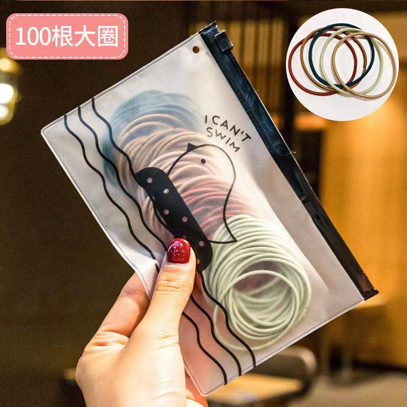 Japonés y coreano simple banda de goma sin costura no daña el pelo cuerda de pelo de la muchacha Corea del Sur accesorios de pelo de bebé corbata banda de goma