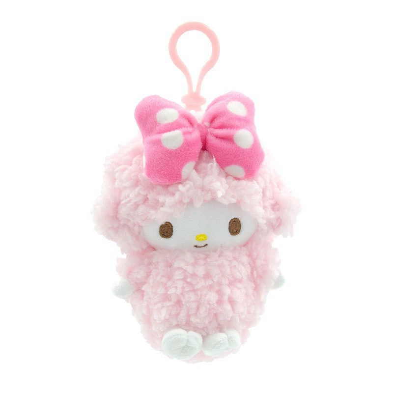 Плюшевый кулон Sanrio Hello Kitty, лицензионный талисман для сумки, плюшевый брелок, случайный цвет