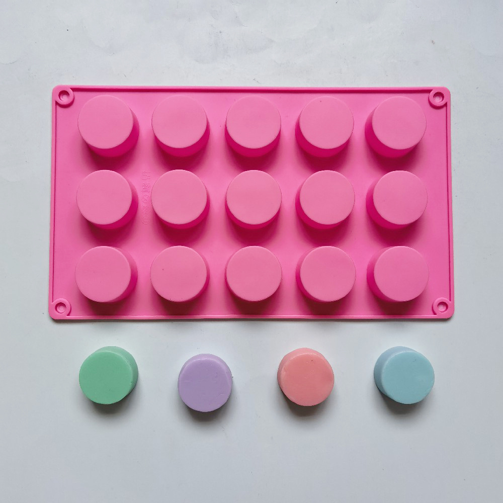 Silicone 15 cilindro pequeño 217 molde de pastel helado gelatina pudín jabon molde de pastel herramientas de horneado