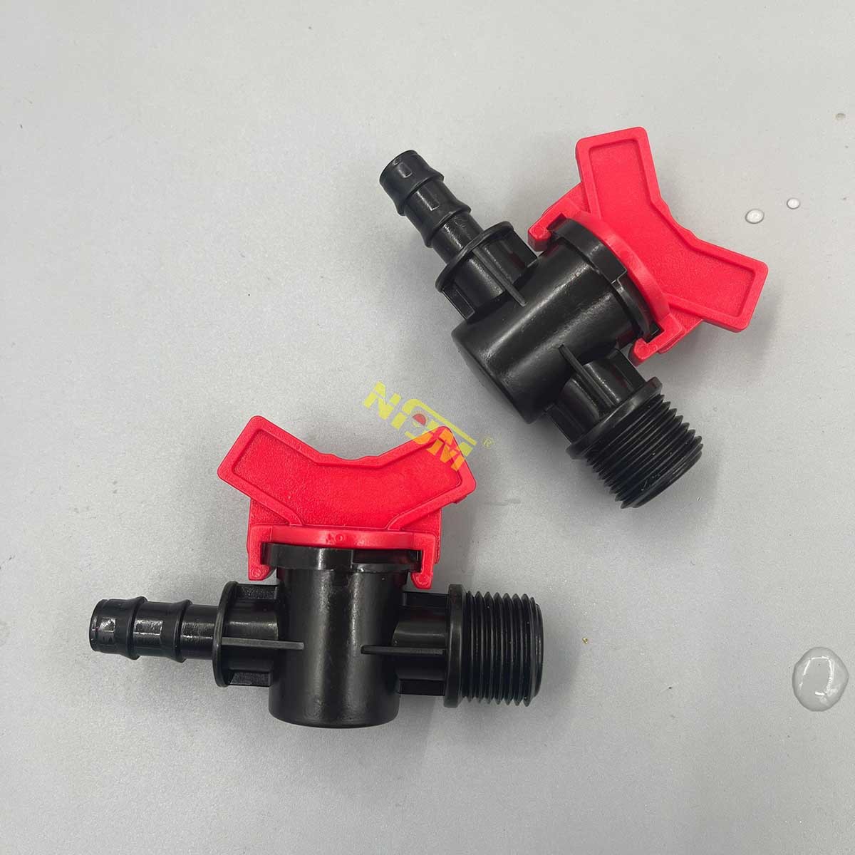 滴灌配件 滴灌开关带皮垫 滴灌管三通接头 软带旁通阀 16PE旁通阀