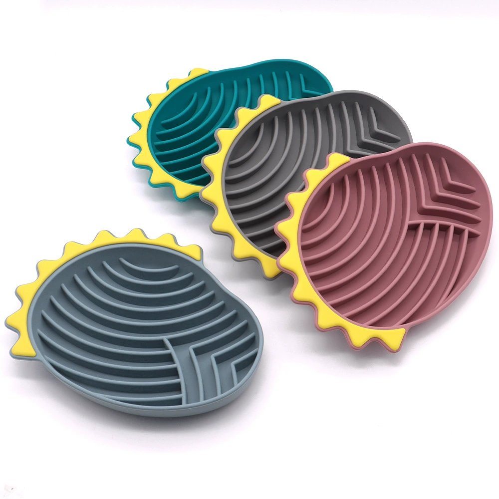 Собачий тазик собачий миска анти-опрокидывание собачий тазик силиконовый питомец медленная пища миска для собак с присоской миска для собак рисовая чаша для собак
