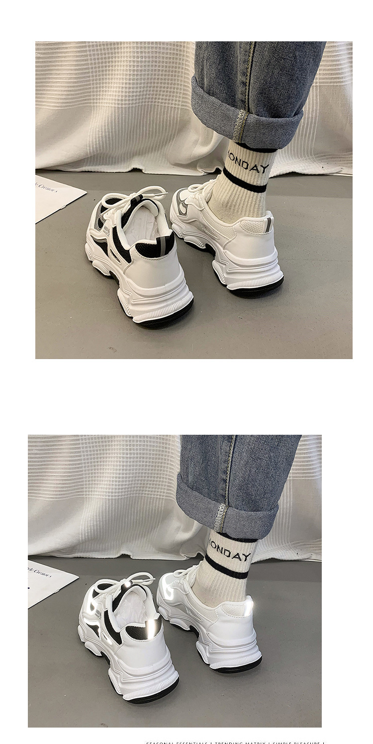 Damen Sneaker Mit Dicker Sohle Trendige Freizeitschuhe Herbst Winter_voghion.com