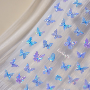 tomoni shell light nail stickers popular vintage nail stickers factory wholesale Japanese glass dolphin 3716