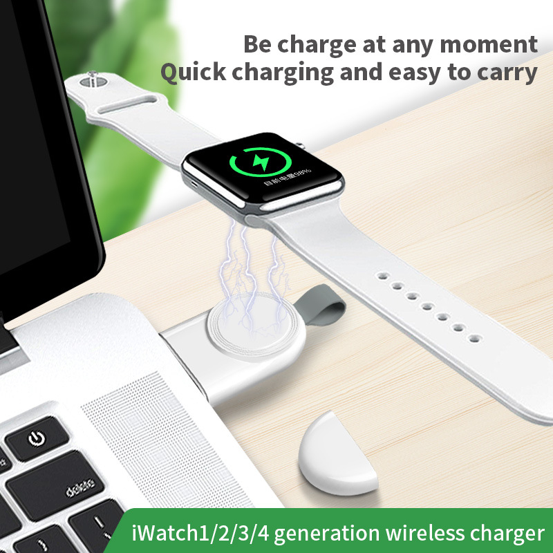 Suitable For Apple Watch Charger Portable USB Magnetic Metal Wireless Charging