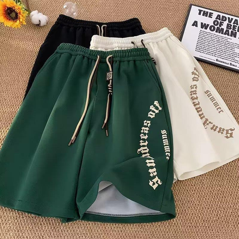 New Solid Color Fashion Trendy Brand Overalls Men's Summer Casual Pants Youth Popular Straight Trendy Shorts Loose New Solid Color Fashion Trendy Brand Overalls Men's Summer Casual Pants Youth Popular Straight Trendy Shorts Loose