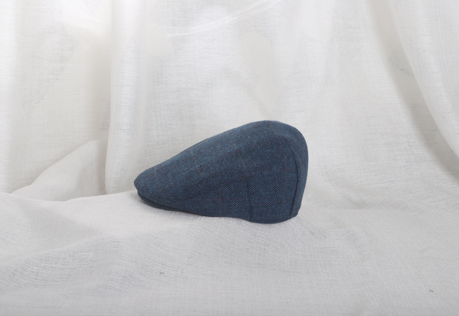 Unisex Newsboy Cap Herringbone Vintage Octagonal Hat For Couples_voghion.com