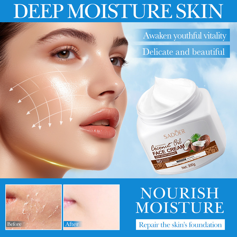 Full English SADOER Coconut Oil Nourishing Moisturizing Hydrating Skincare Cream_voghion.com