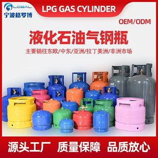外贸出口3KG液化石油气钢瓶 定制跨境野营煤气罐LPG cylinder
