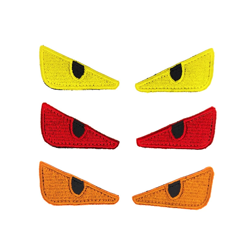 Дьявольский глаз пара персонализированных креативных вышитых нарукавных повязок рюкзак Волшебная наклейка Мораль Глава