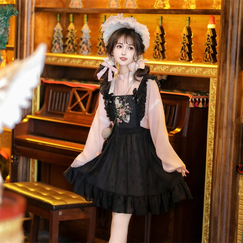 Han Yu Kui _ Мяу шаг легкий танец оригинальная юбка Lolita Hanfu 2025 новый летний костюм Lolita платье