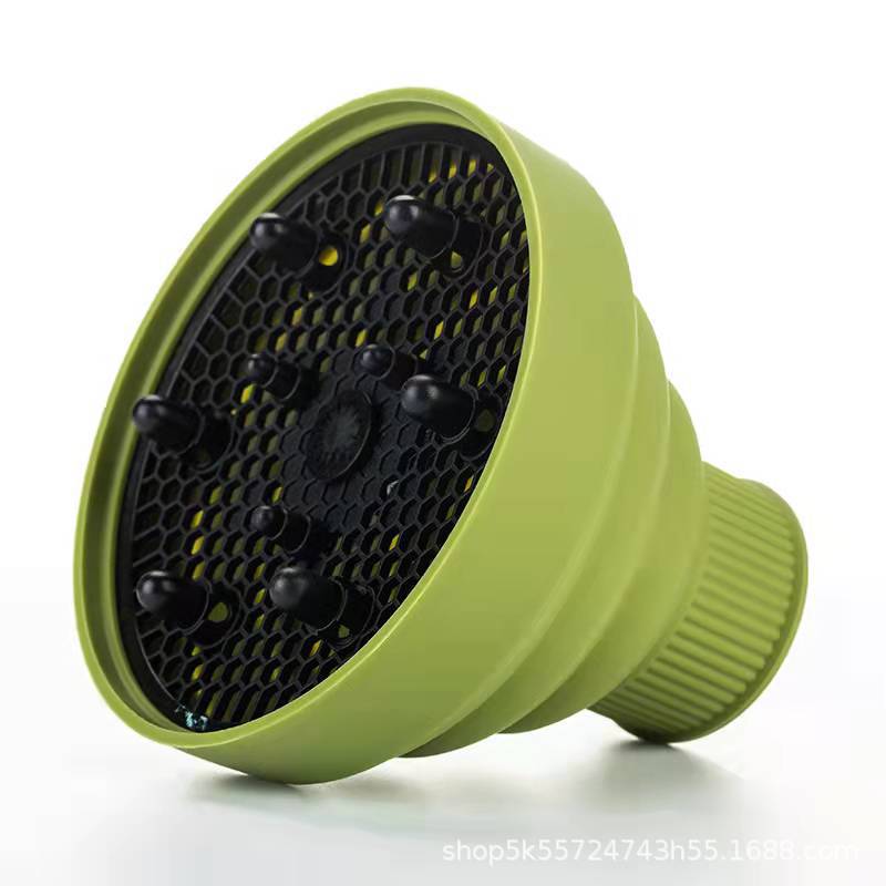 Secador de pelo de silicona Capucha plegable de silicona retráctil secador de pelo conformación Capucha plegable multiusos secador de pelo cubierta