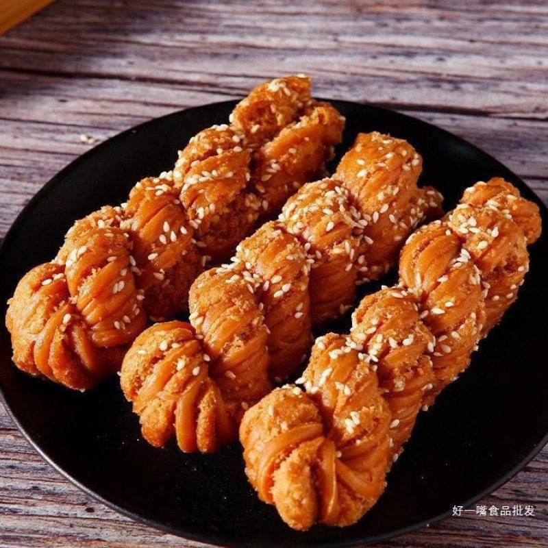 天津名物 津祥寨 津威濃厚バルク小包装麻花夜食手作り伝統菓子スナック|undefined
