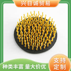 美发梳彩色梳子椭圆梳子皮头皮按摩梳胶皮梳梳子随身携带美妆工具