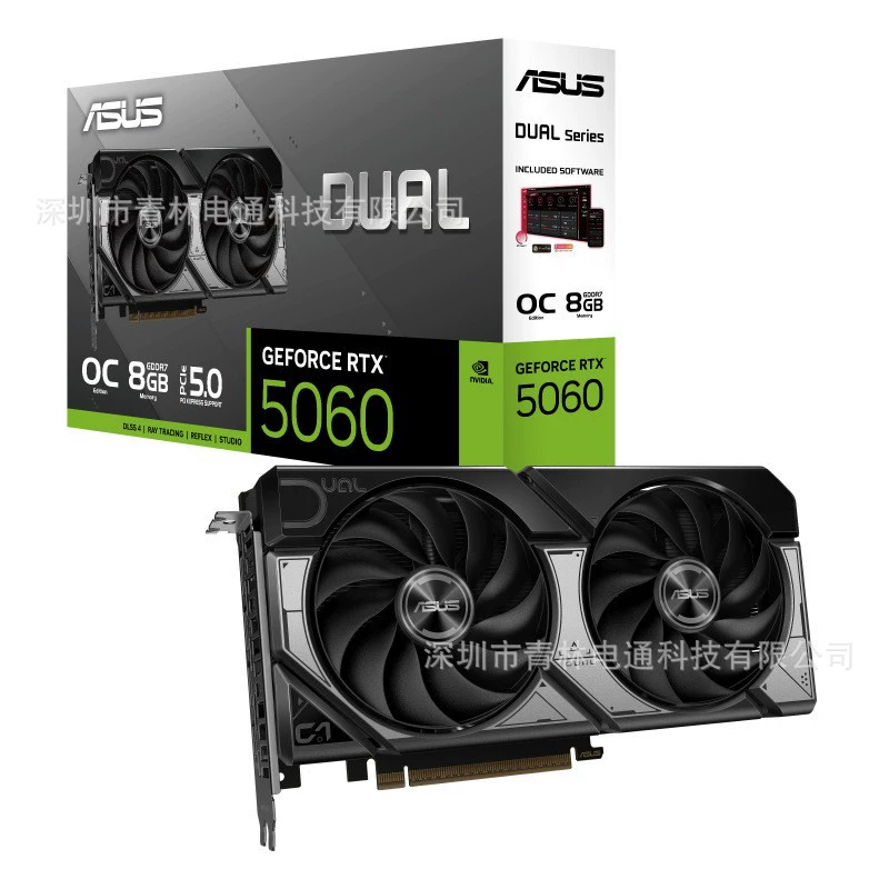  ASUS RTX5060 O8G Snow Leopard DUAL suitable for game design AI e-sports independent graphics card other spot