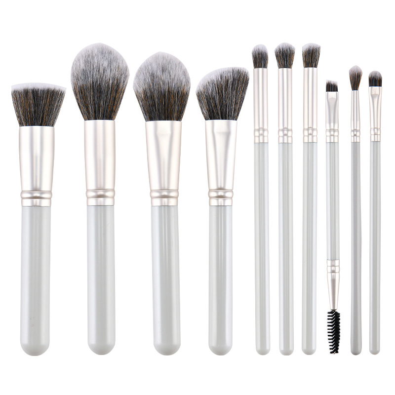 10 nuevos productos de belleza en polvo suelto, mini cepillo, rubor, juego de pinceles de maquillaje, cepillo de sombra nasal, almacenamiento para principiantes, venta al por mayor transfronteriza