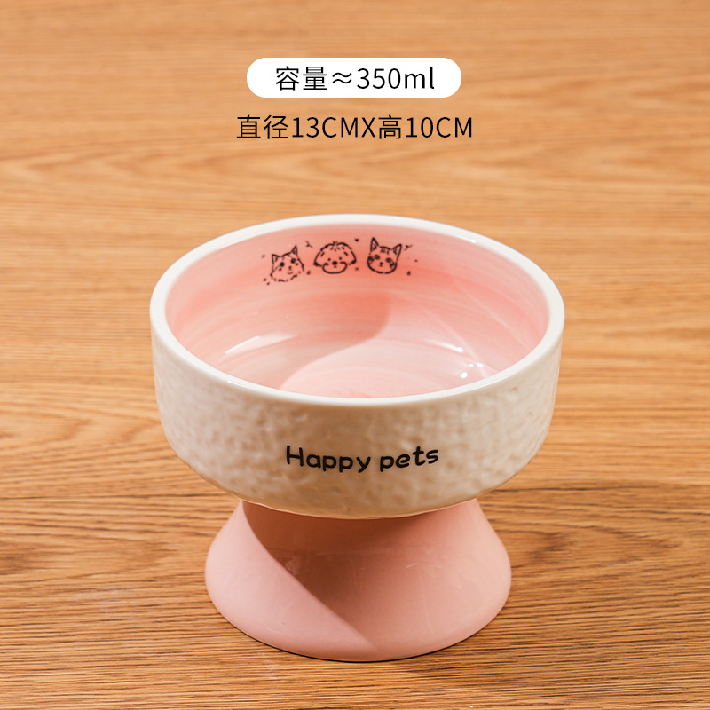 Nuevo conjunto de cuencos de cerámica pintados a mano, cuencos de grano para mascotas, cuencos de agua para mascotas, perros, gatos, bebidas, alimentos