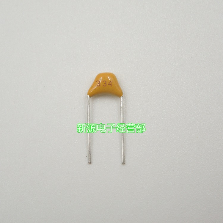独石电容 50V334 多层瓷片电容 50V 334 0.33UF 脚距5.08mm
