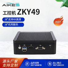 迷你工控電腦產品 工控機ZKY49-J1900 4網口，無串雙USB