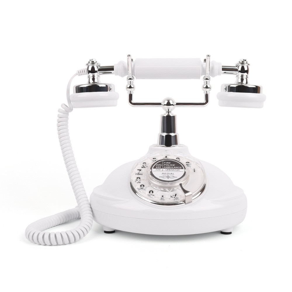 Teléfono retro transfronterizo, teléfono de botón, teléfono fijo, para habitación de huéspedes, oficina, teléfono móvil para el hogar, hotel, estilo antiguo