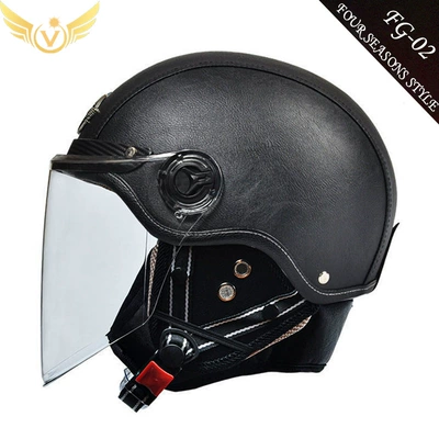 Motosiklet kaskı (dəbilqə) and Women, Four-Season Motorcycle Harley - black-long-transparent-mirror